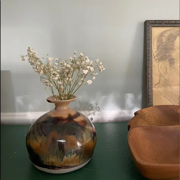 Glazed bud vase decor boho decor - Picture 4 of 7